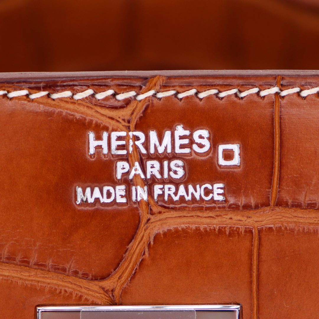 Hermès 35cm Birkin Fauve Matte Alligator Palladium Hardware