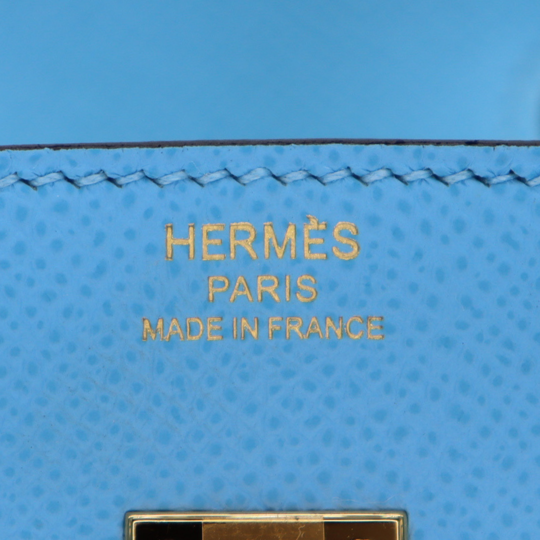 Hermès 25cm Birkin Sellier Celeste Epsom Leather Gold Hardware