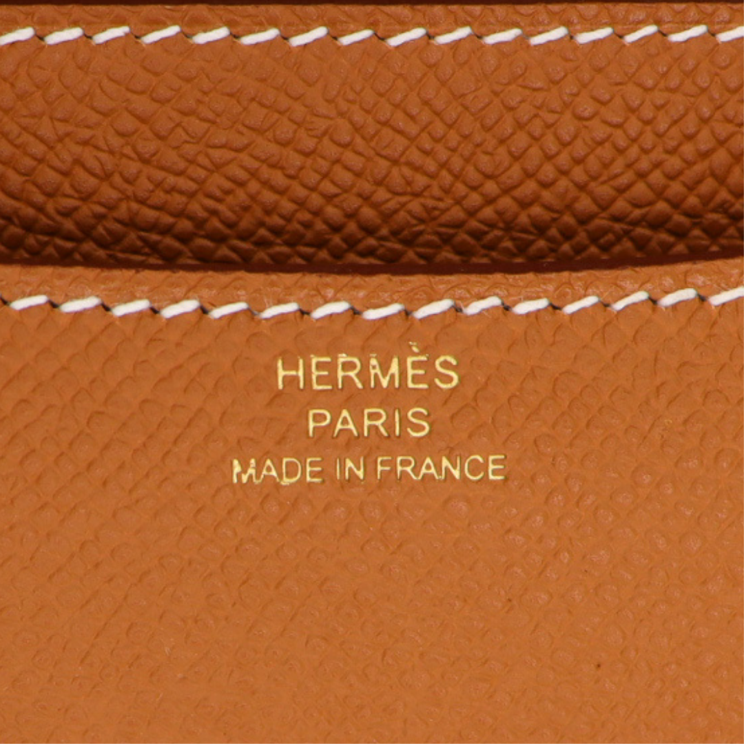 Hermès 18cm Constance Gold Epsom Leather Gold Hardware