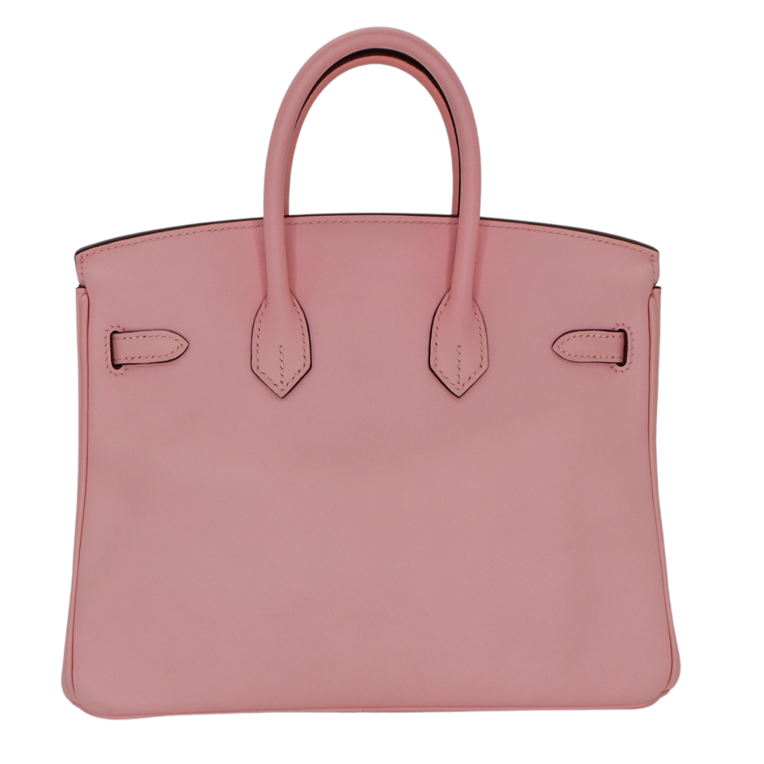 Hermès 25cm Birkin Rose Sakura Swift Leather Gold Hardware
