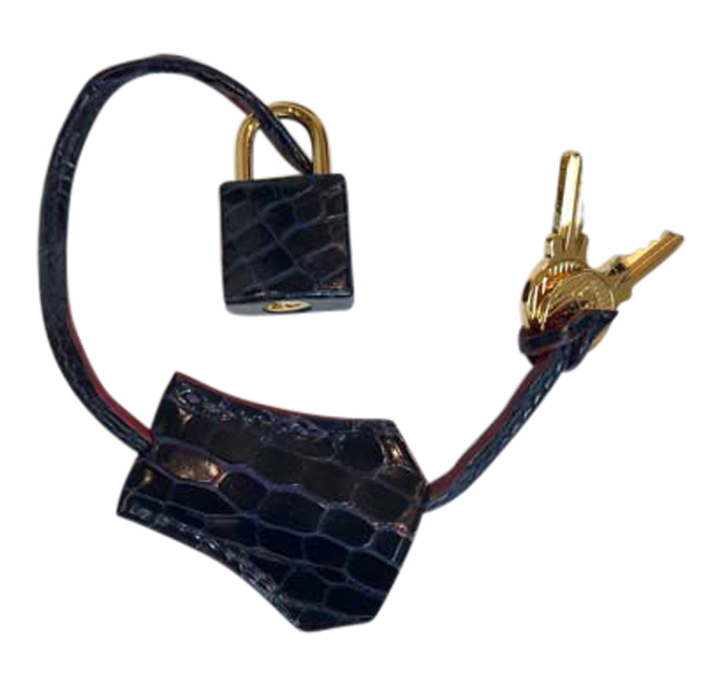 Hermès Kelly 32 Bleu Marine Crocodile