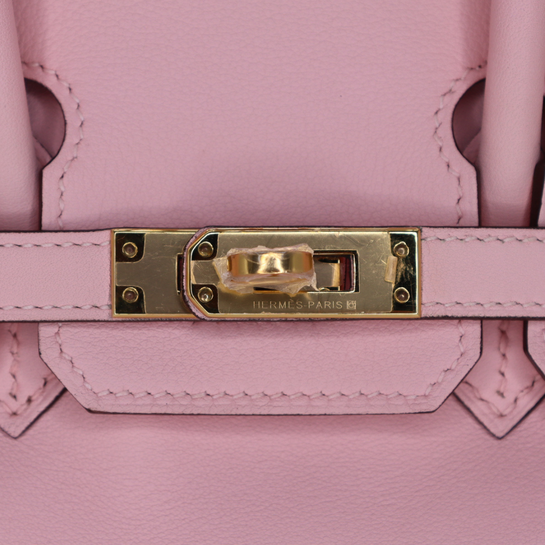 Hermès 25cm Birkin Rose Sakura Swift Leather Gold Hardware