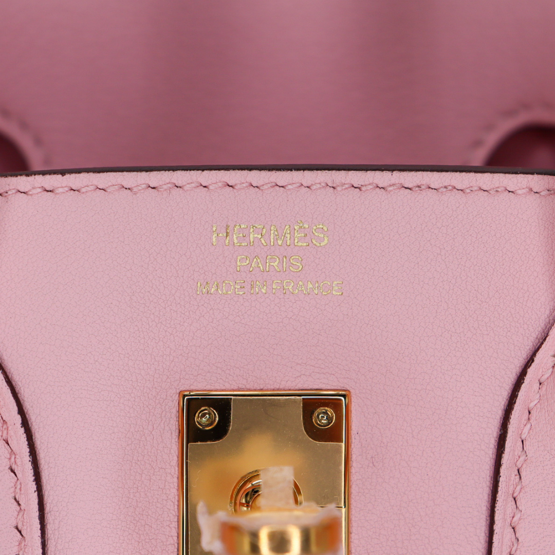 Hermès 25cm Birkin Rose Sakura Swift Leather Gold Hardware