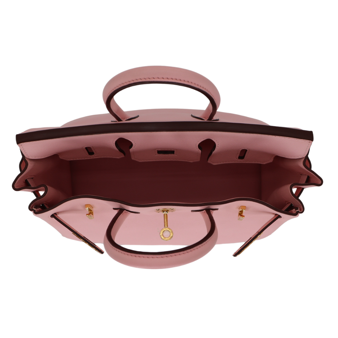 Hermès 25cm Birkin Rose Sakura Swift Leather Gold Hardware