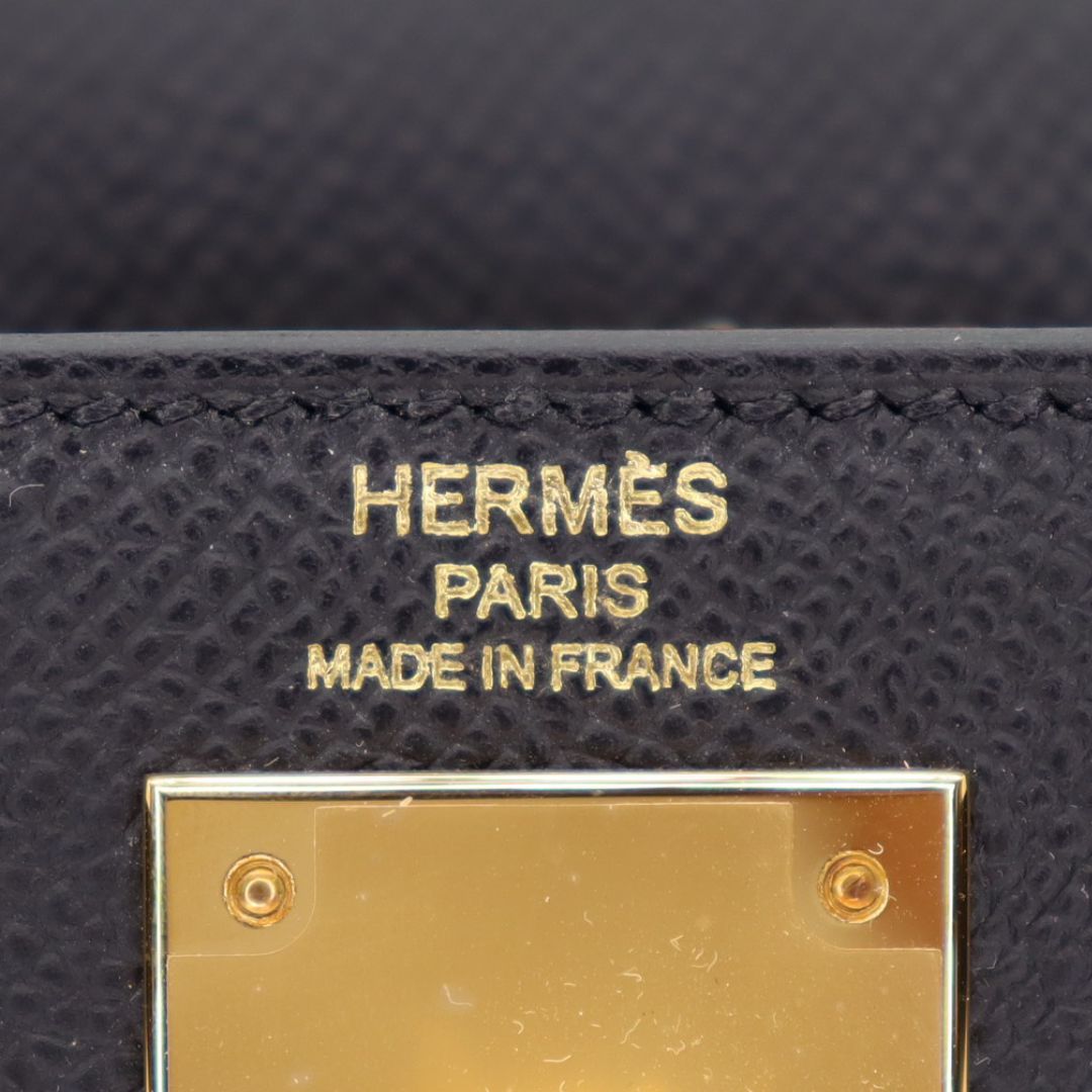 Hermès 28cm Kelly Sellier Black Epsom Leather Gold Hardware