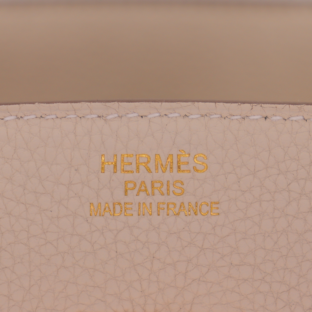 Hermès 35cm Birkin Craie Togo Leather Gold Hardware