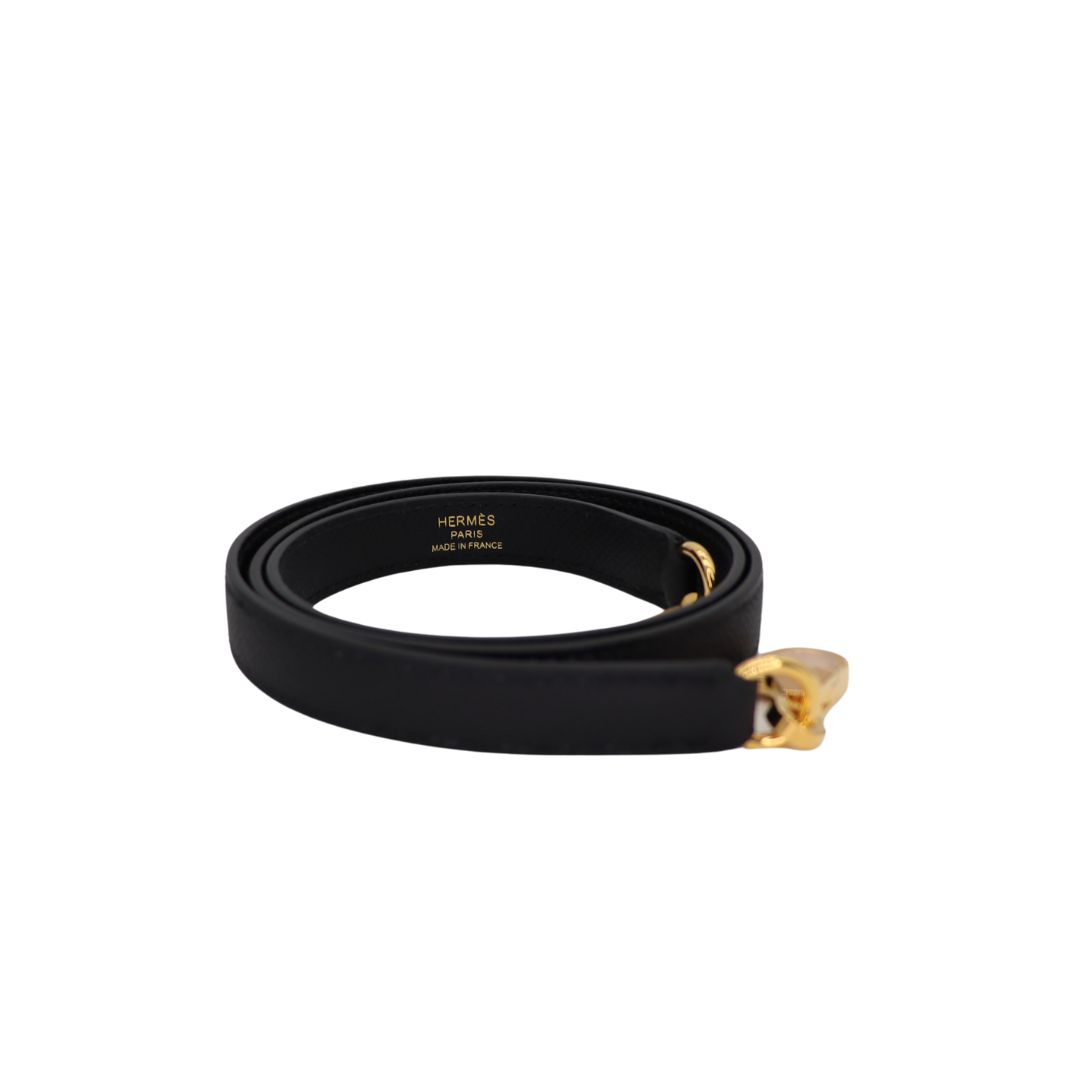 Hermès 28cm Kelly Sellier Black Epsom Leather Gold Hardware