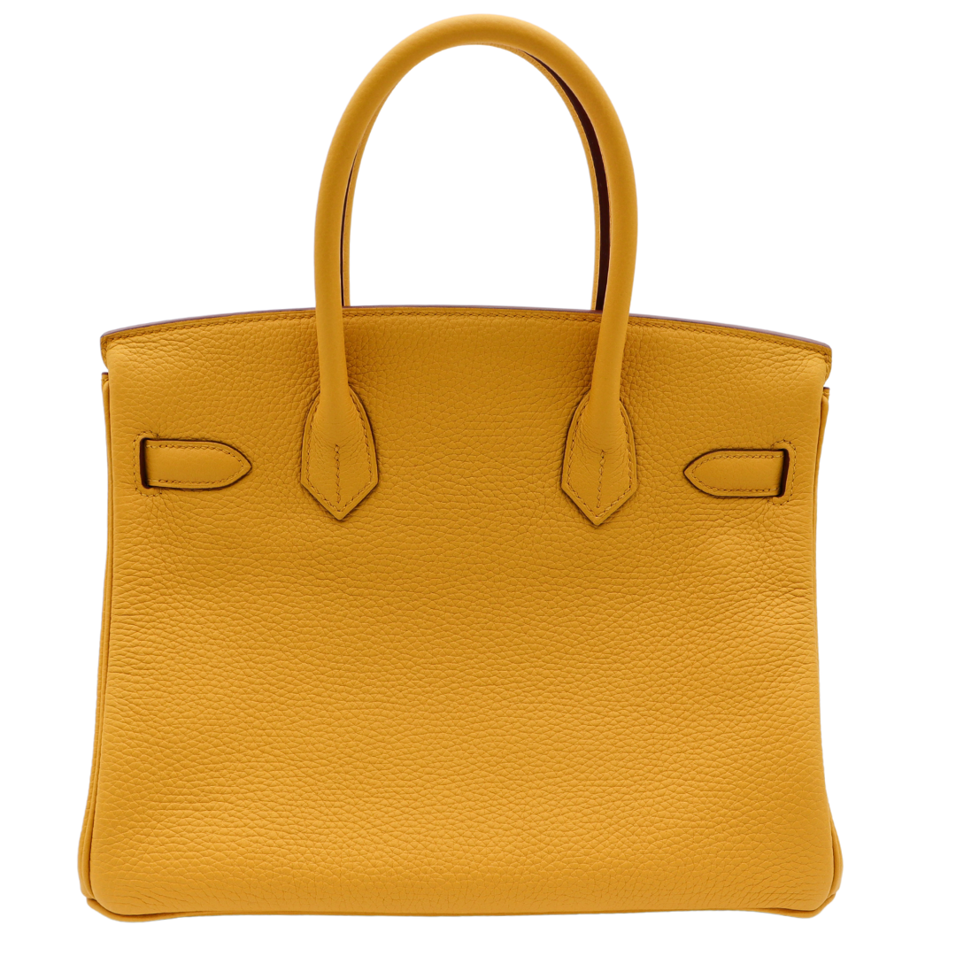 Hermès 30cm Birkin Ambre Togo Leather Gold Hardware