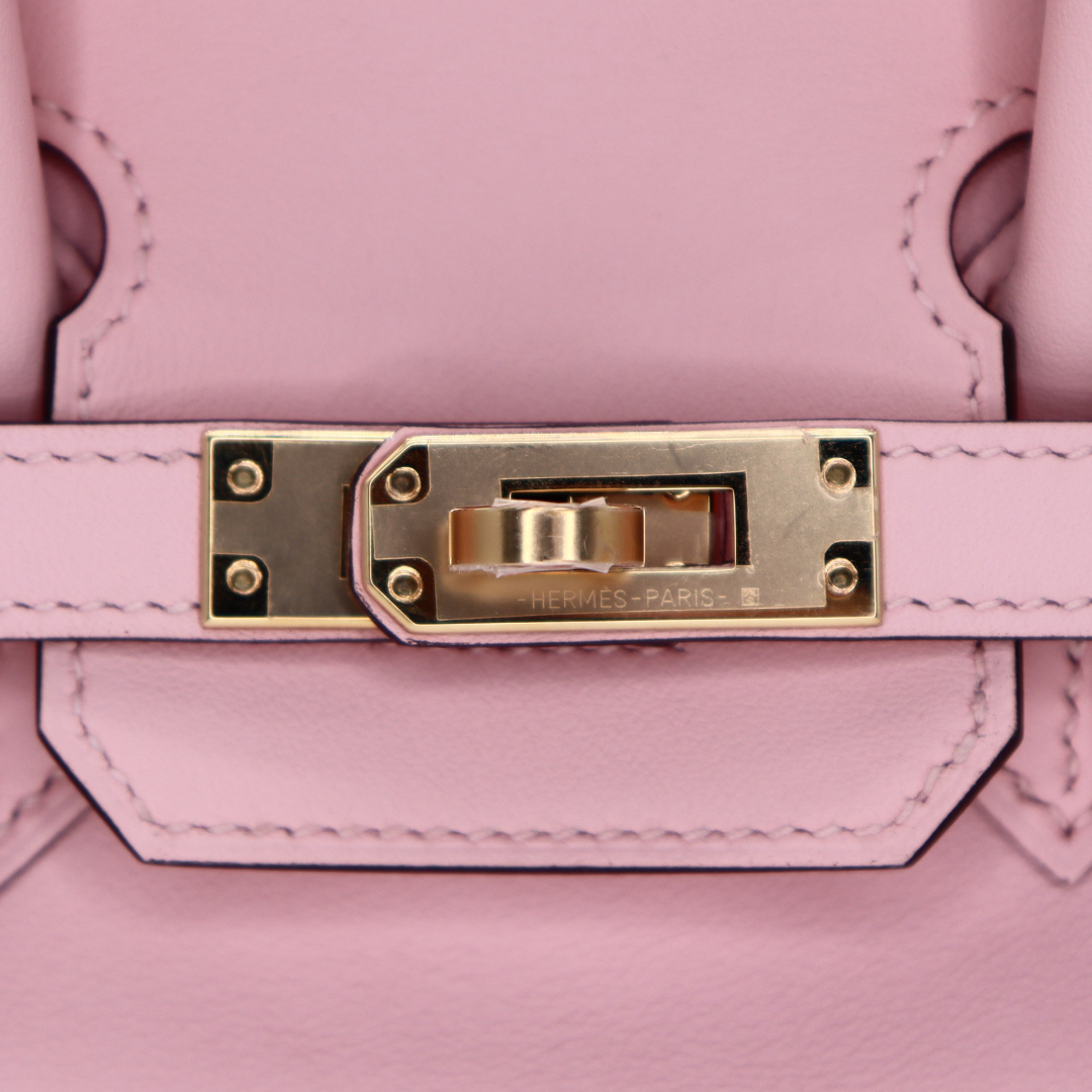 Hermès 25cm Birkin HSS Rose Sakura Swift Leather Rose Gold Hardware