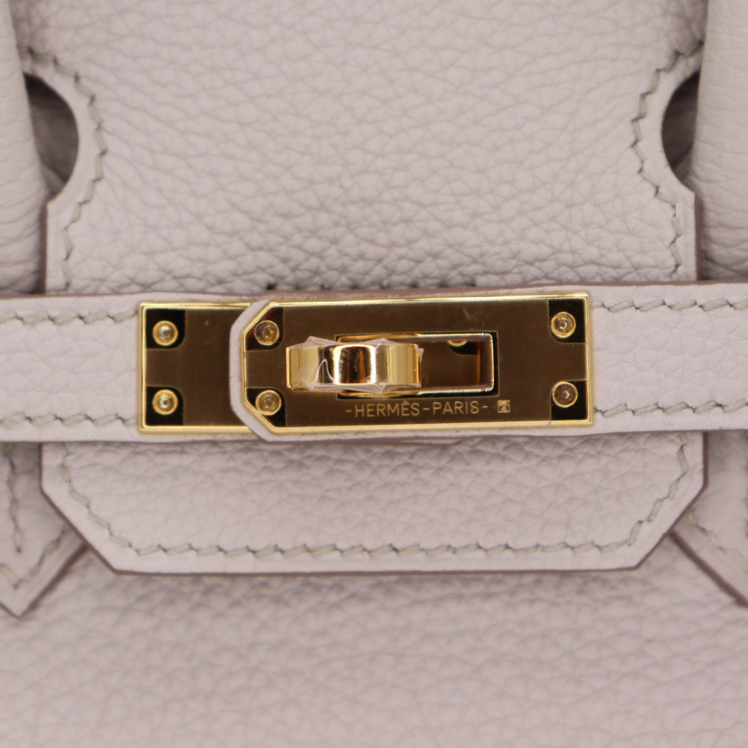 Hermès 25cm Birkin Beton Togo Leather Gold Hardware