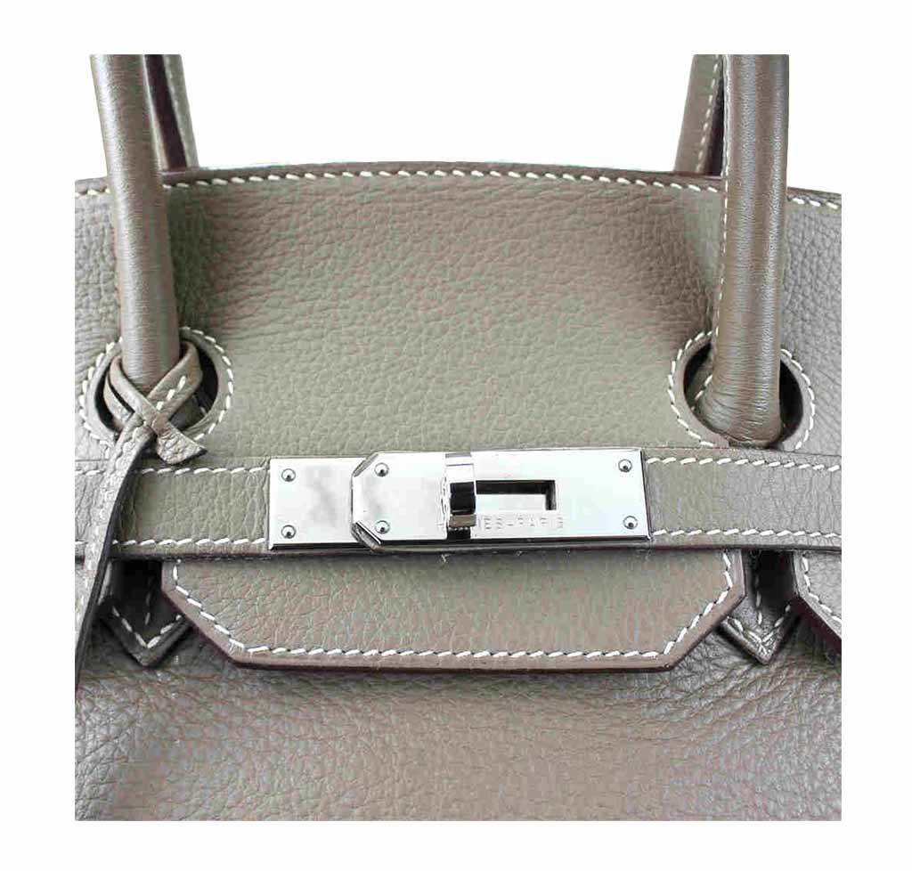 Hermès Birkin 35 Etoupe Taupe Bag PHW
