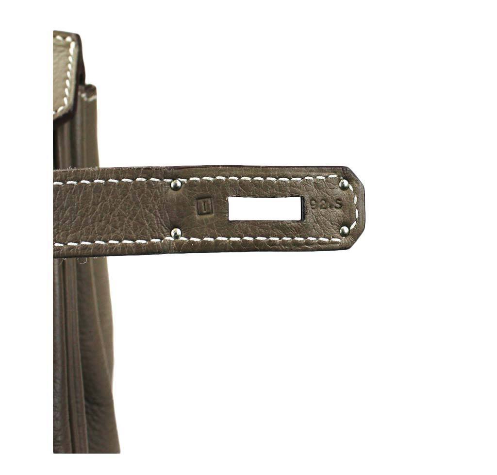 Hermès Birkin 35 Etoupe Taupe Bag PHW