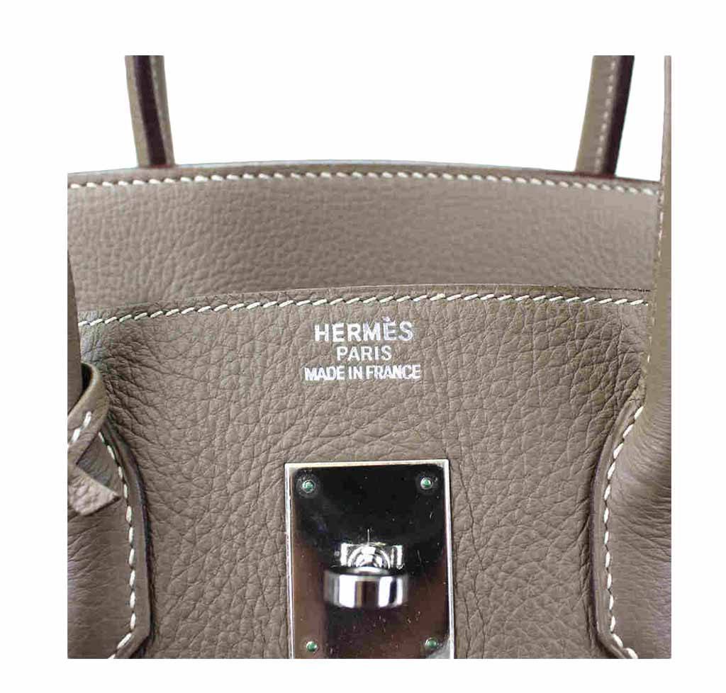 Hermès Birkin 35 Etoupe Taupe Bag PHW