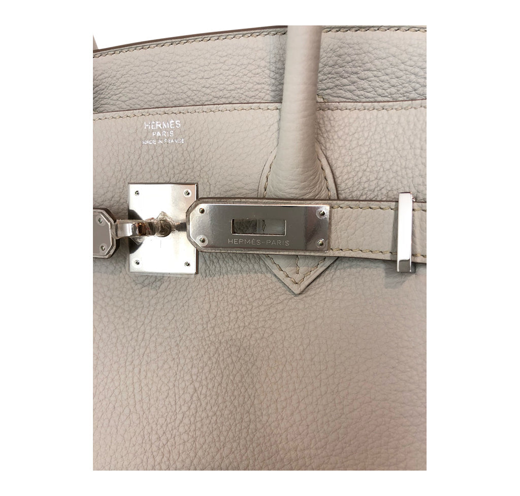 Hermès Birkin 30 Gris Perle Togo PHW