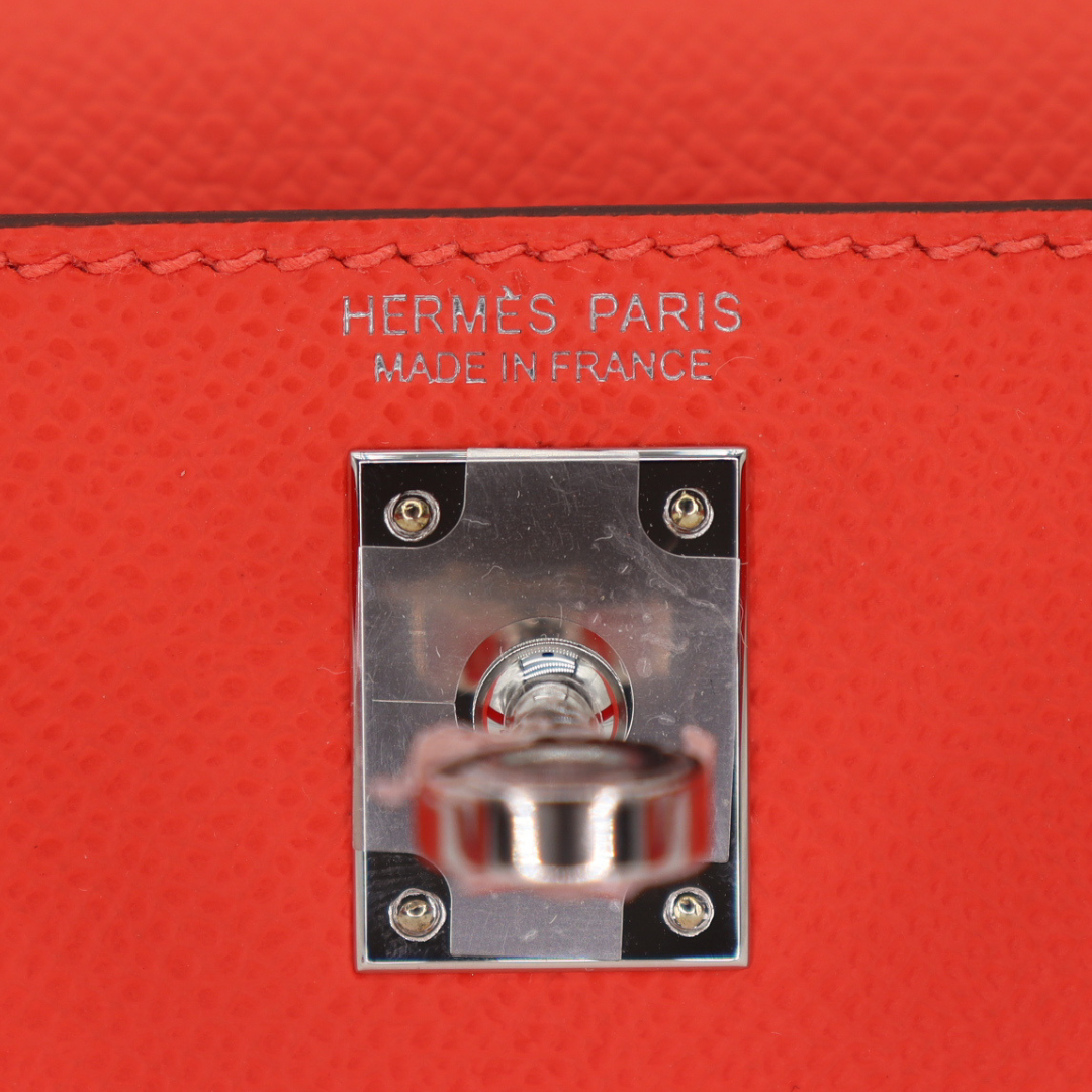 Hermès Kelly II Sellier Mini Go Orange Field Epsom Leather Palladium Hardware