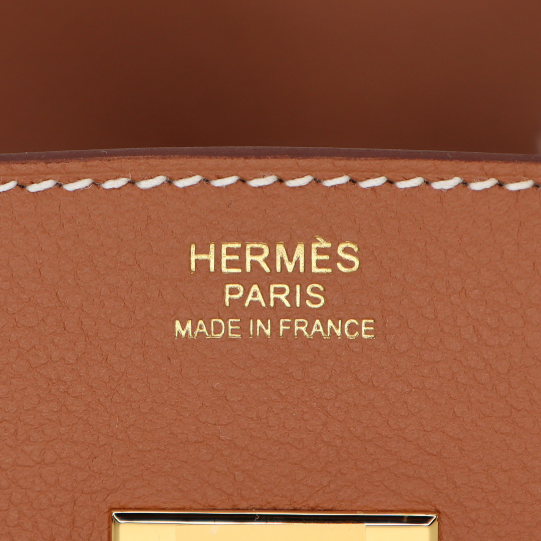 Hermès 29cm Birkin Shoulder Light Gold Evercolor Leather Gold Hardware