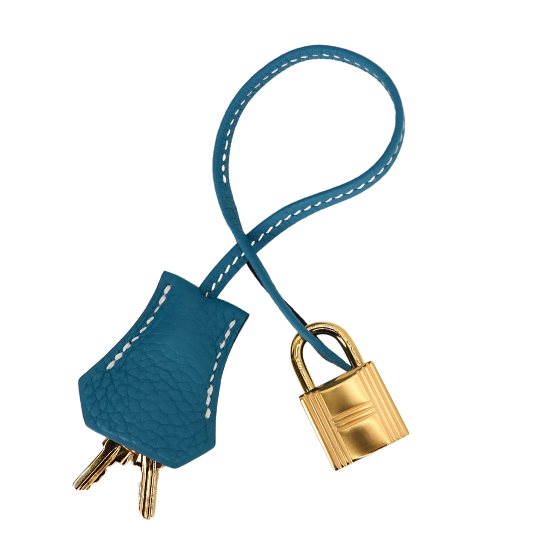 Hermès 30cm Birkin Bleu Jean Togo Leather Gold Hardware