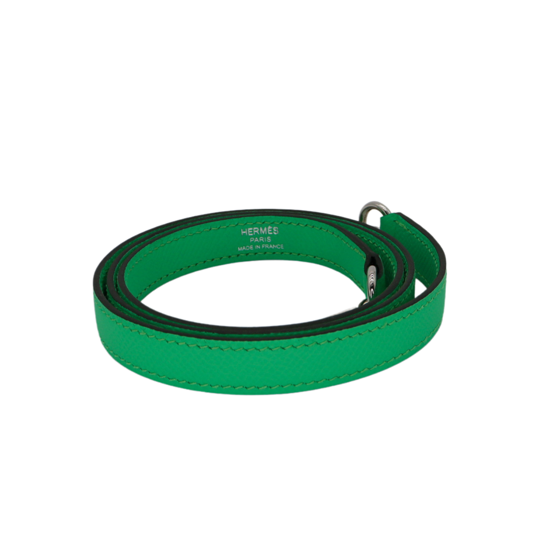Hermès 25cm Kelly Sellier Vert Comics Epsom Leather Palladium Hardware
