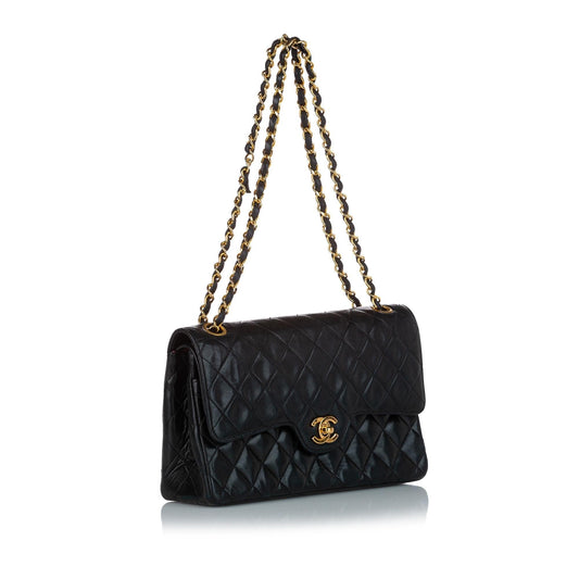 Chanel Classic Medium Lambskin Leather Double Flap Bag