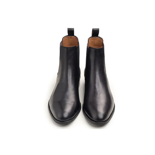 Men's Classic Black Leather Chelsea Boots