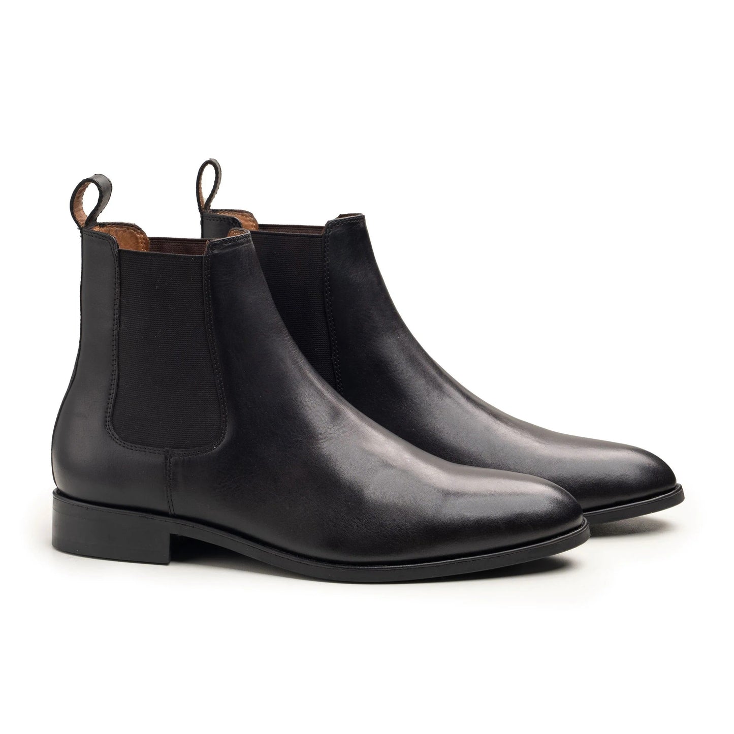 Men's Classic Black Leather Chelsea Boots