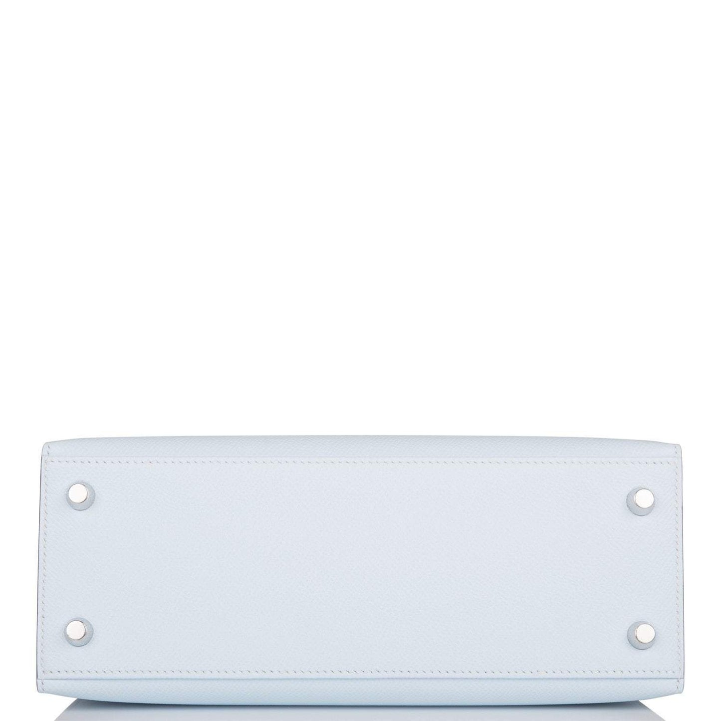 Hermes Tri-Color Bleu Brume, Vert Jade and Gold Epsom Sellier Kelly 25cm Palladium Hardware