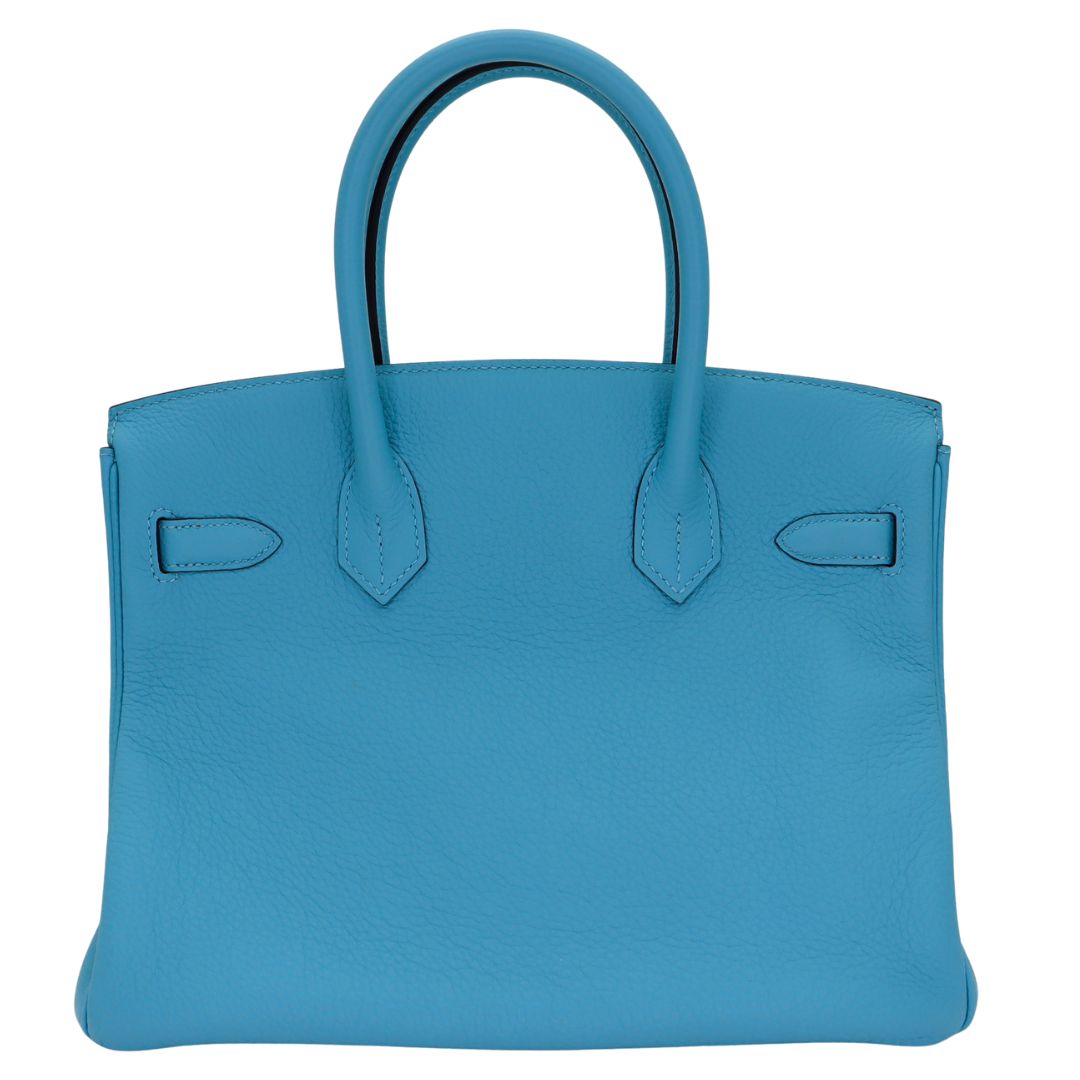Hermès 30cm Birkin Bleu Du Nord Togo Leather Gold Hardware