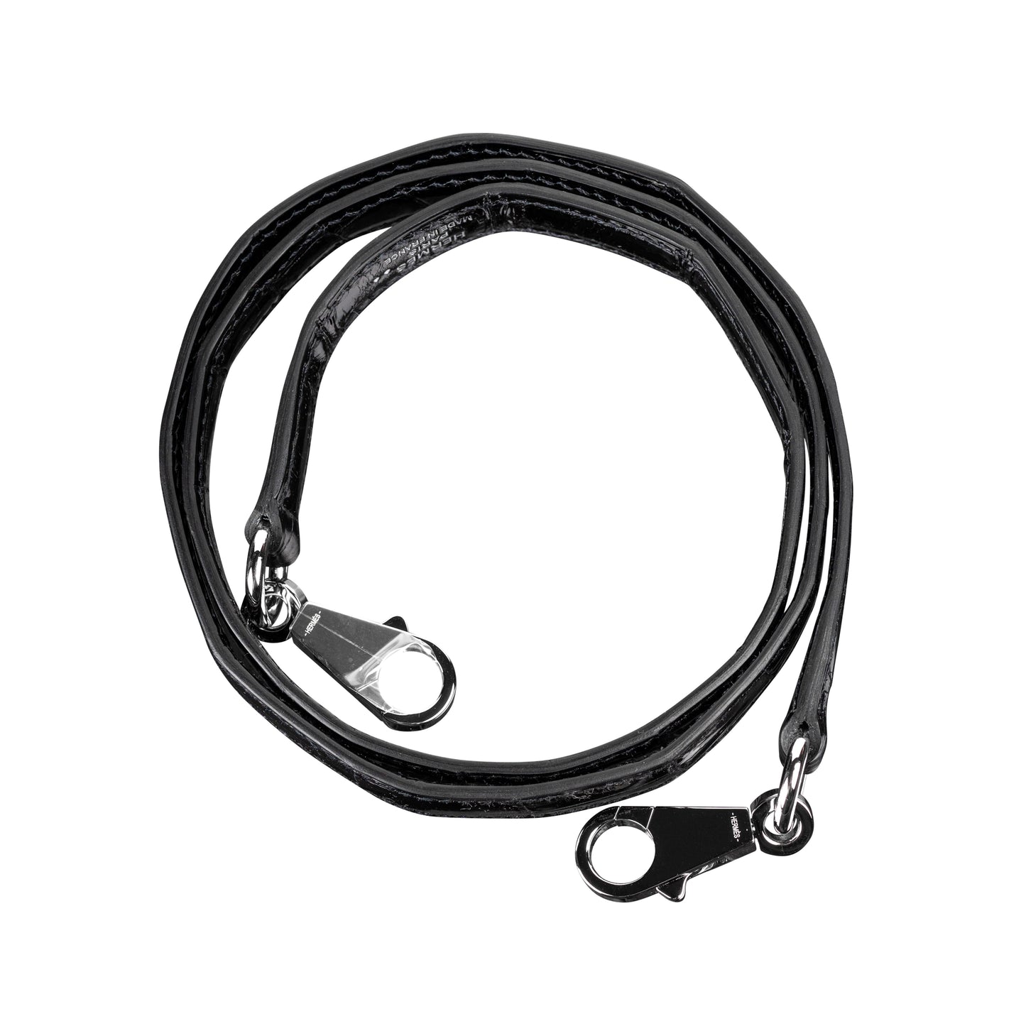 Hermès 32cm Kelly Sellier Black Shiny Nilo PHW