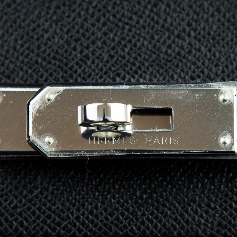 Hermès 35cm Birkin Black Epsom Palladium Hardware