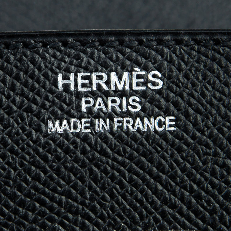 Hermès 35cm Birkin Black Epsom Palladium Hardware