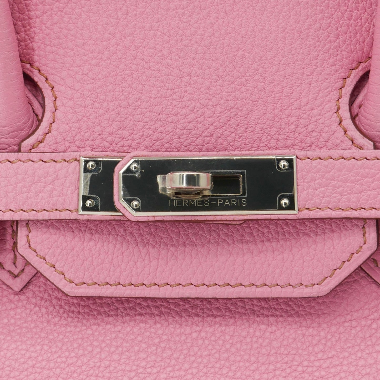 Hermès 35cm Birkin Bubblegum Clemence Palladium Hardware