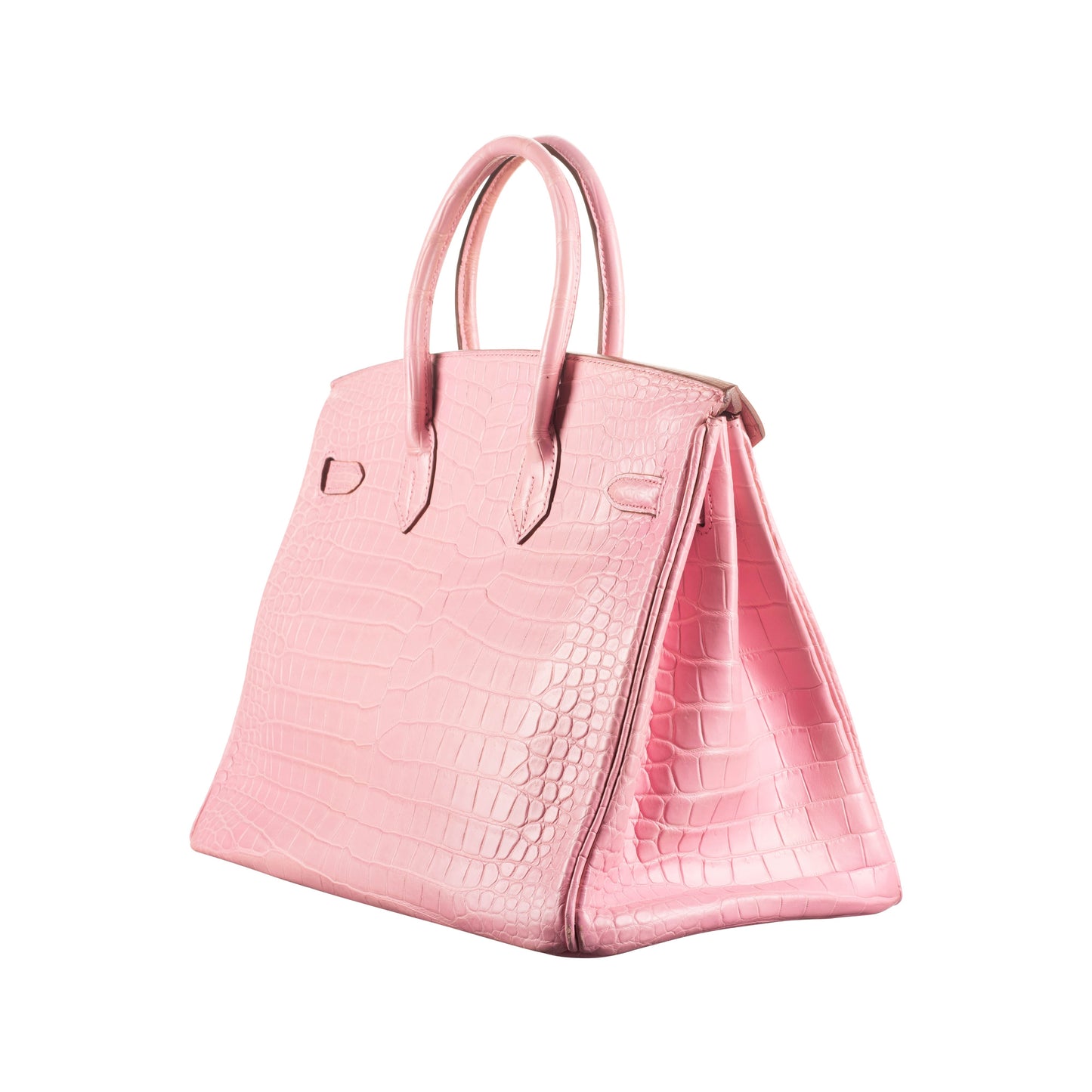 Hermès 35cm Birkin Bubblegum Matte Alligator Gold Hardware