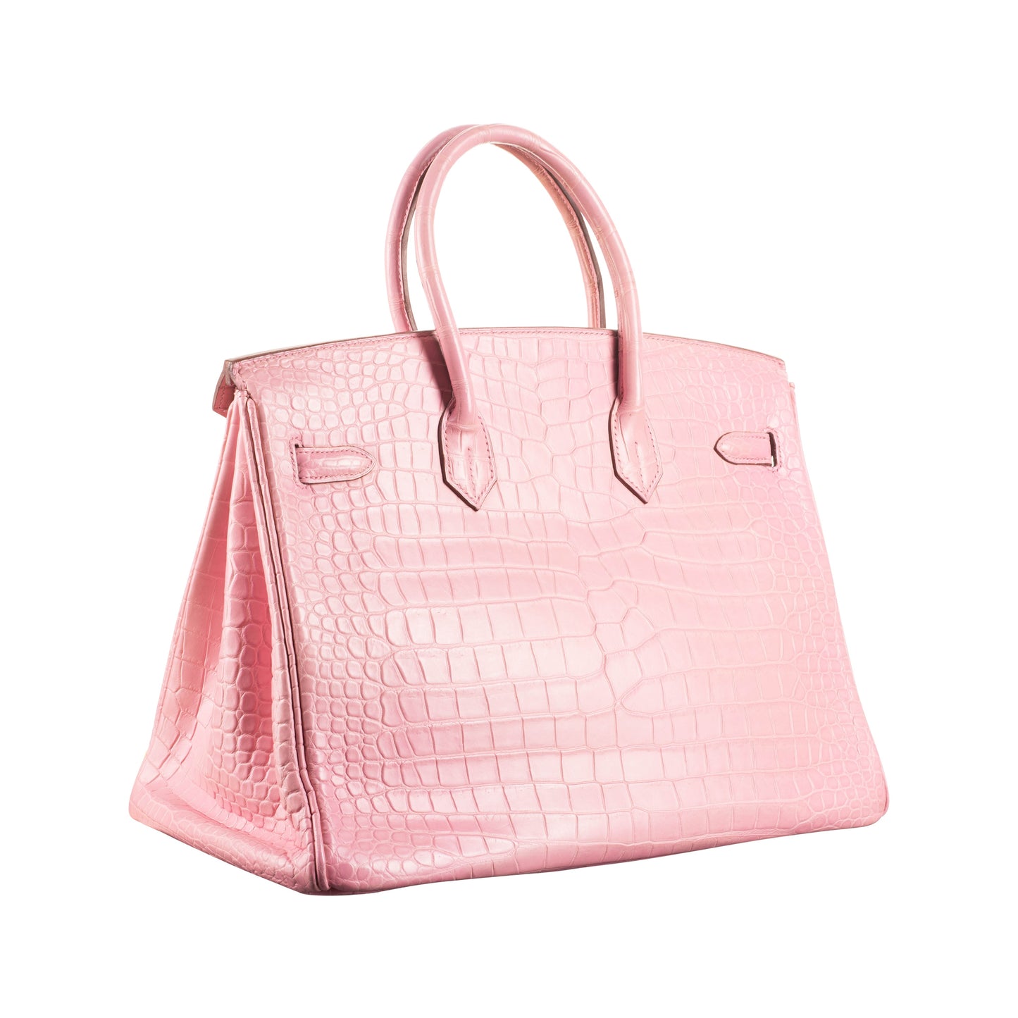 Hermès 35cm Birkin Bubblegum Matte Alligator Gold Hardware