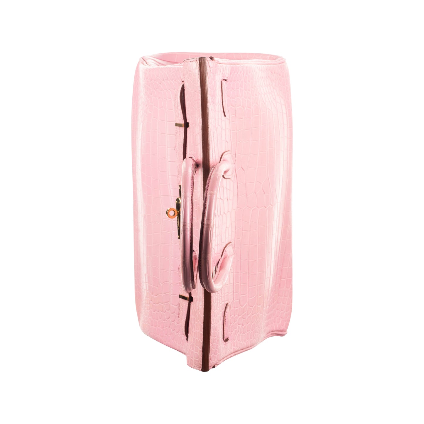 Hermès 35cm Birkin Bubblegum Matte Alligator Gold Hardware