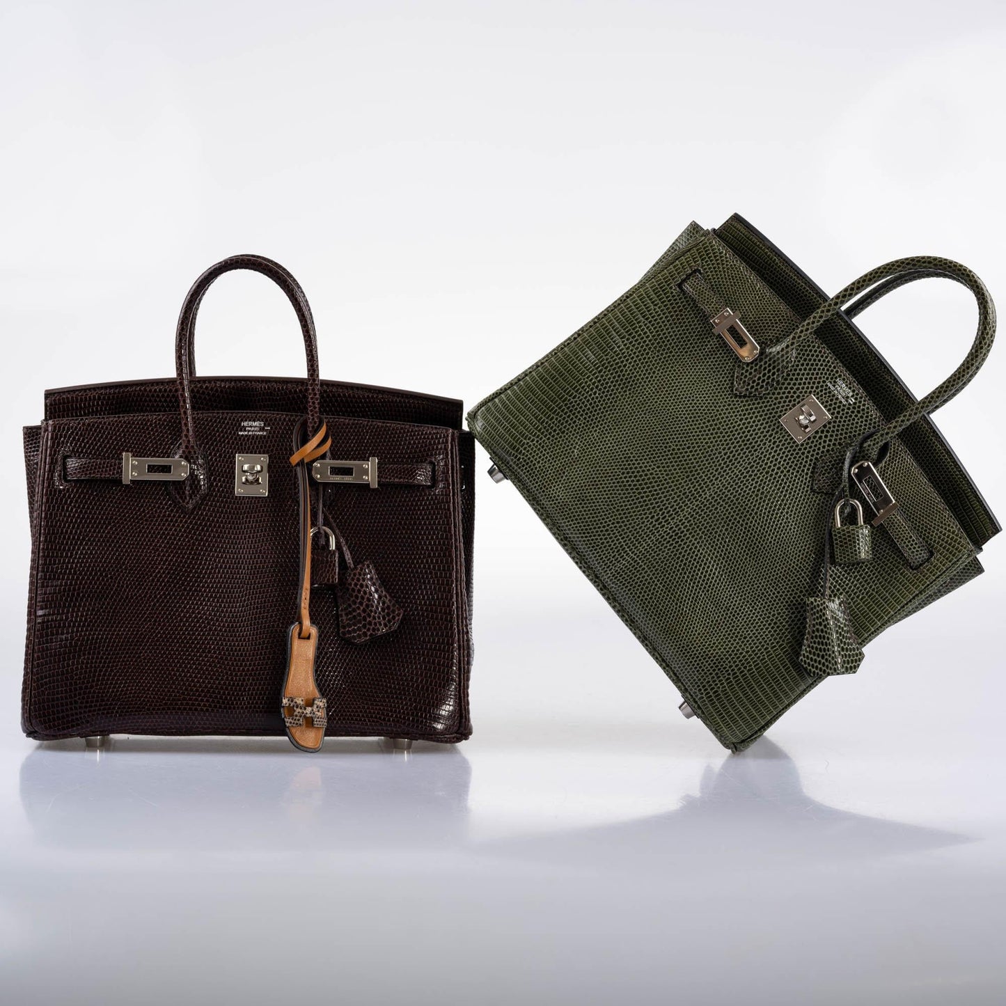 Hermes Birkin 25 Havane Nilo Lizard with Palladium Hardware
