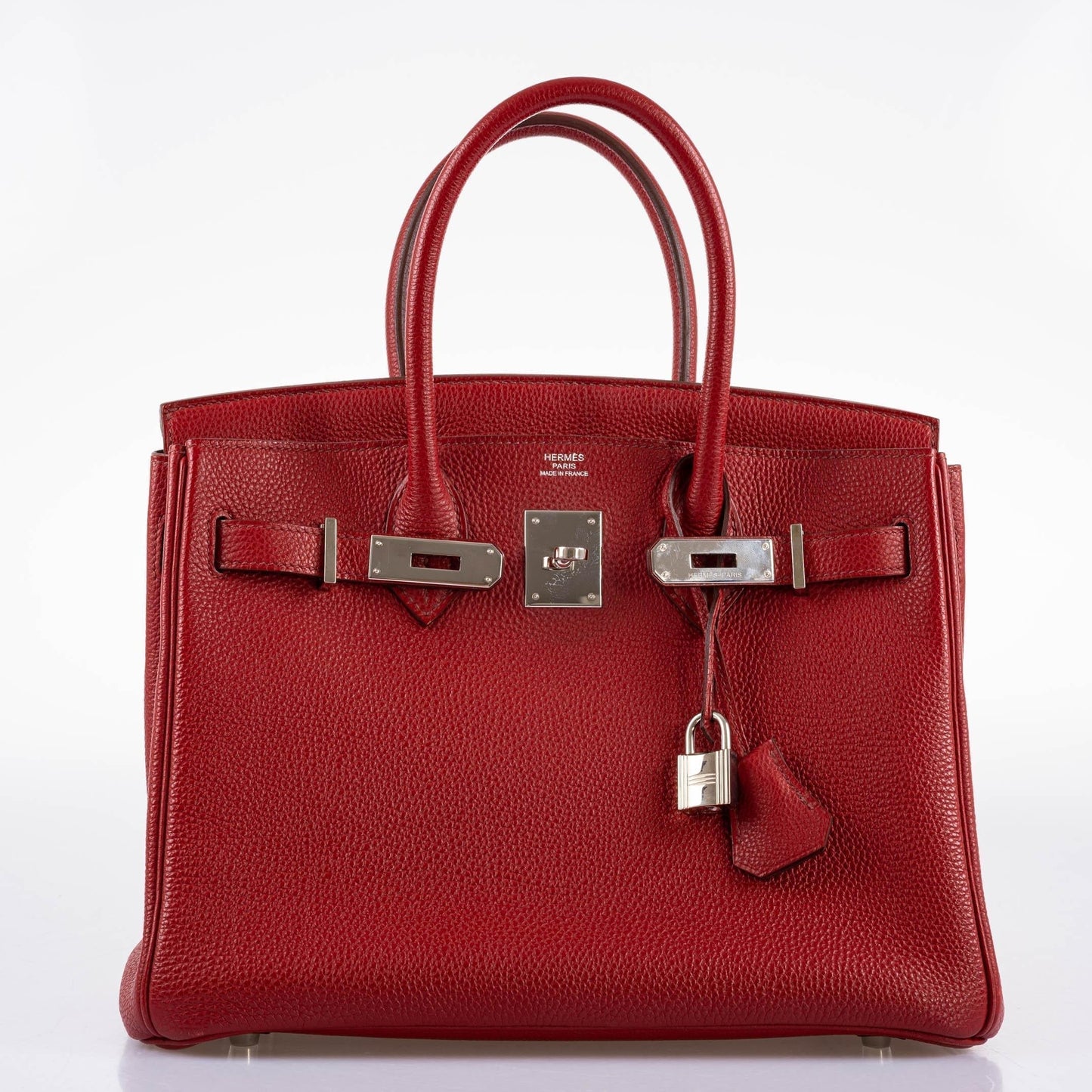 Hermes Birkin 30 Rouge Garance Togo with Palladium Hardware - 2007, K Square