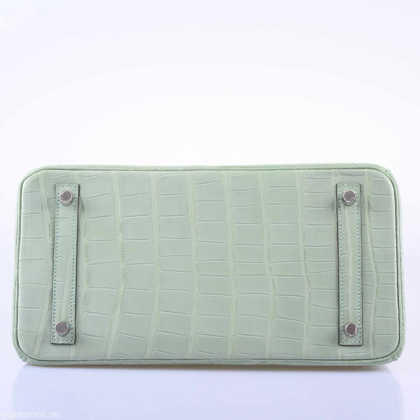 Hermes Birkin 30 Vert D'Eau Matte Alligator Palladium Hardware - 2019, D