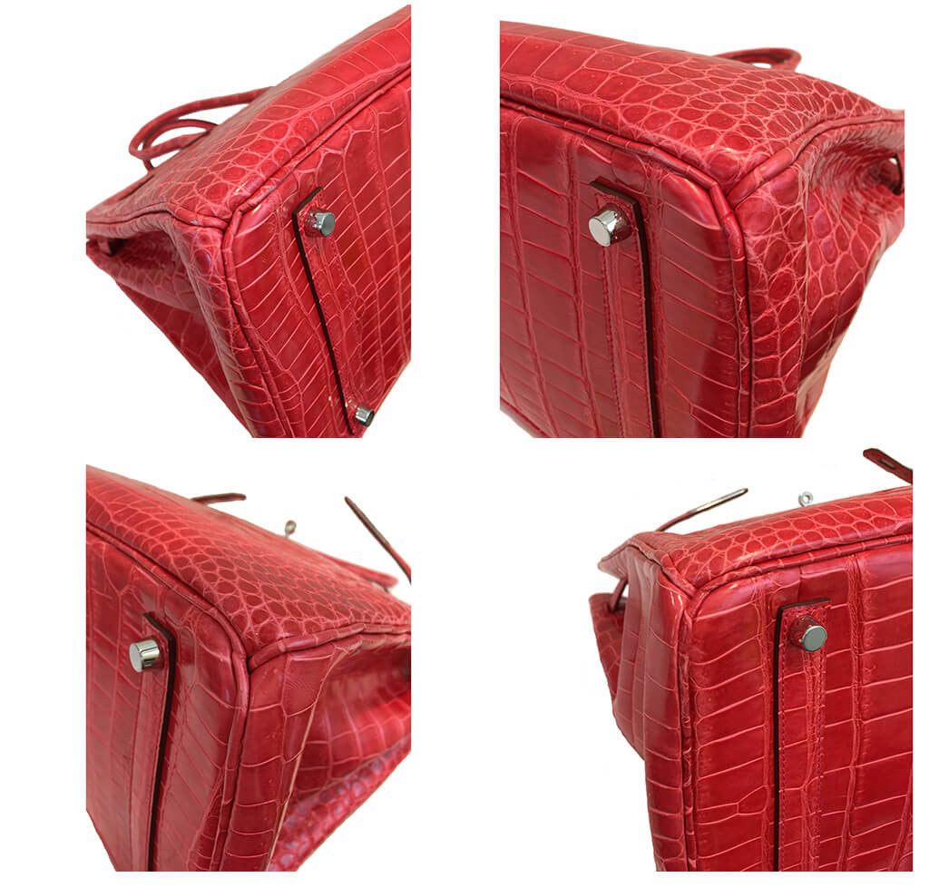 Hermès Birkin 35 Bougainvillea Porosus Crocodile Bag