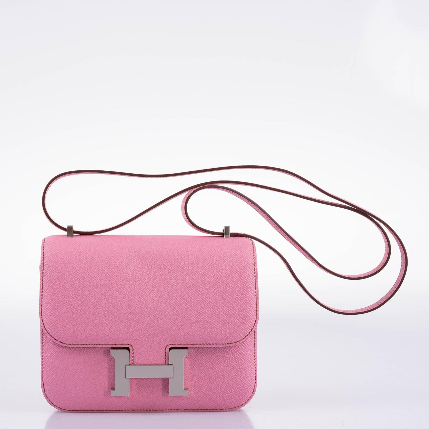 Hermes Constance 18 5P Bubblegum Pink Epsom with Palladium Hardware - 2021, Z