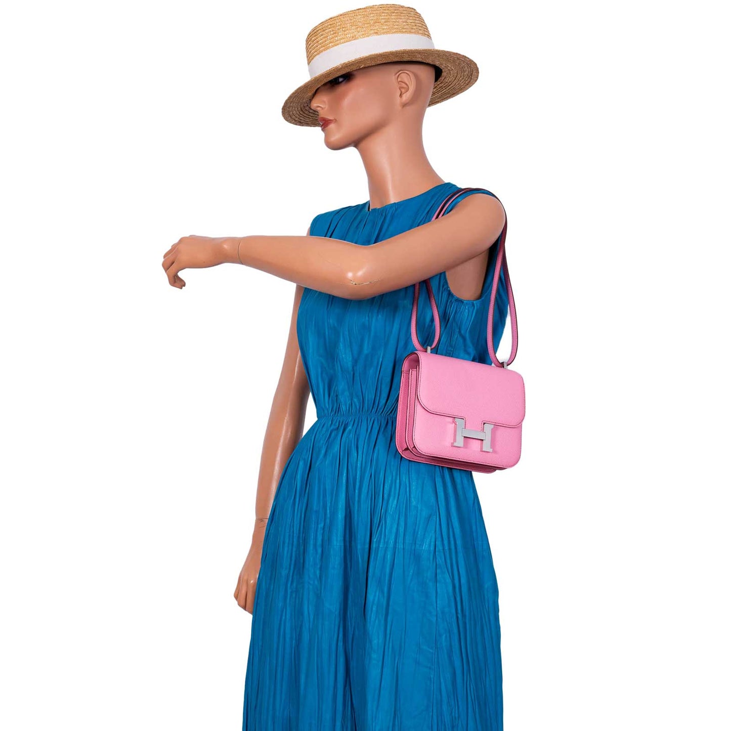 Hermes Constance 18 5P Bubblegum Pink Epsom with Palladium Hardware - 2021, Z