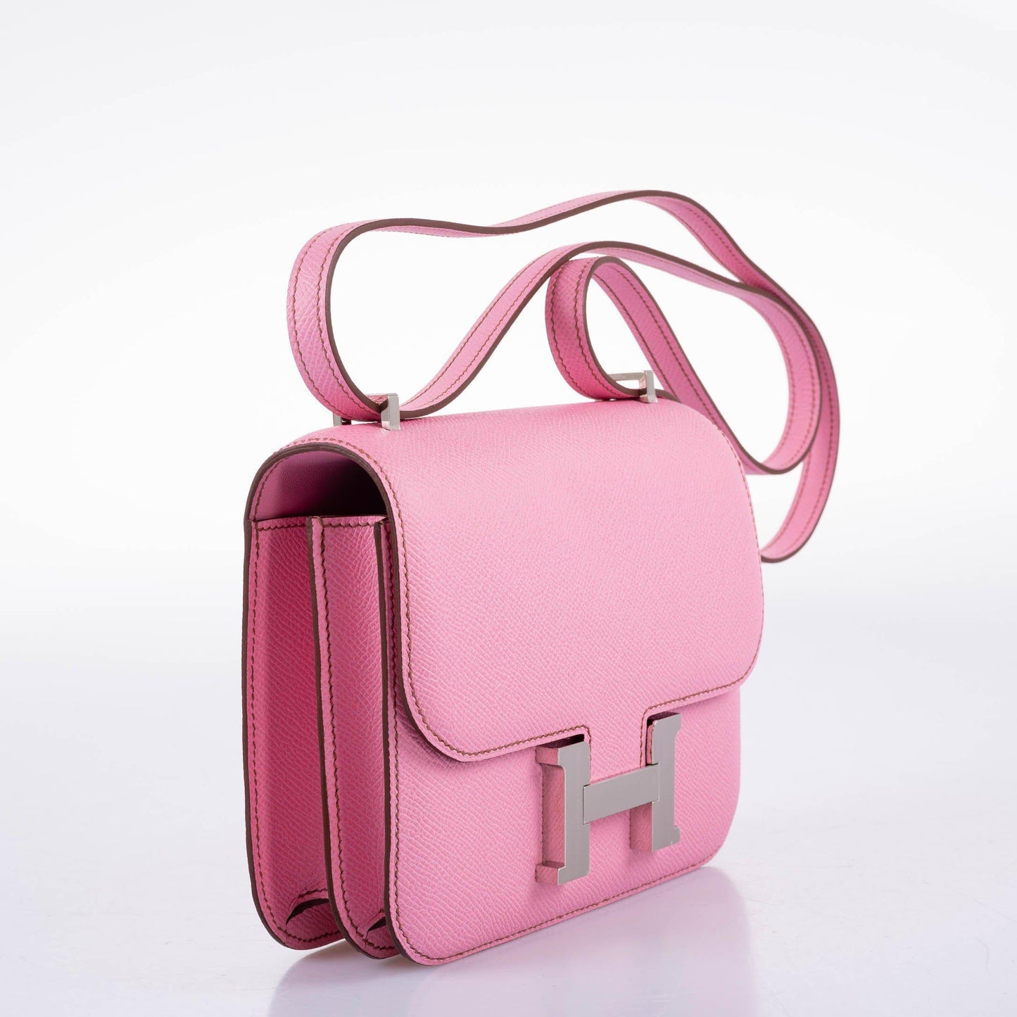 Hermes Constance 18 5P Bubblegum Pink Epsom with Palladium Hardware - 2021, Z