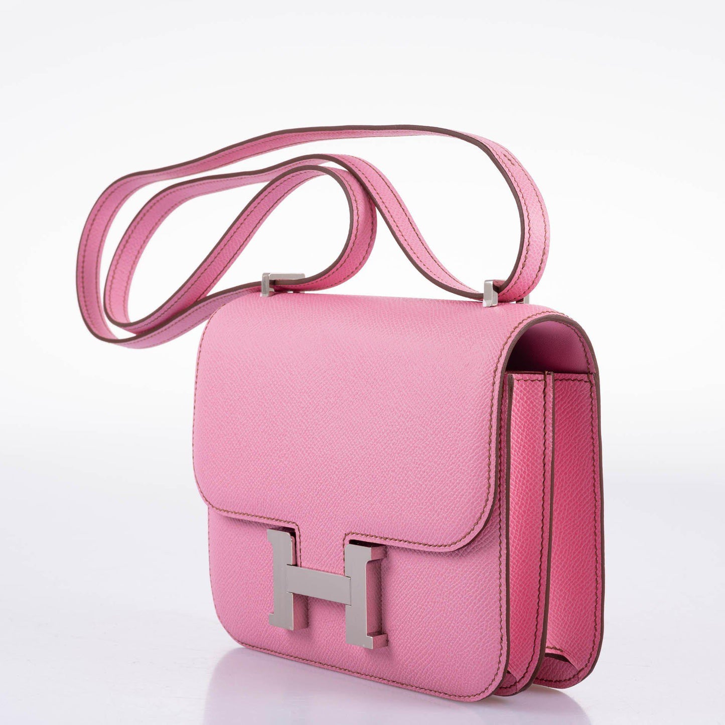 Hermes Constance 18 5P Bubblegum Pink Epsom with Palladium Hardware - 2021, Z