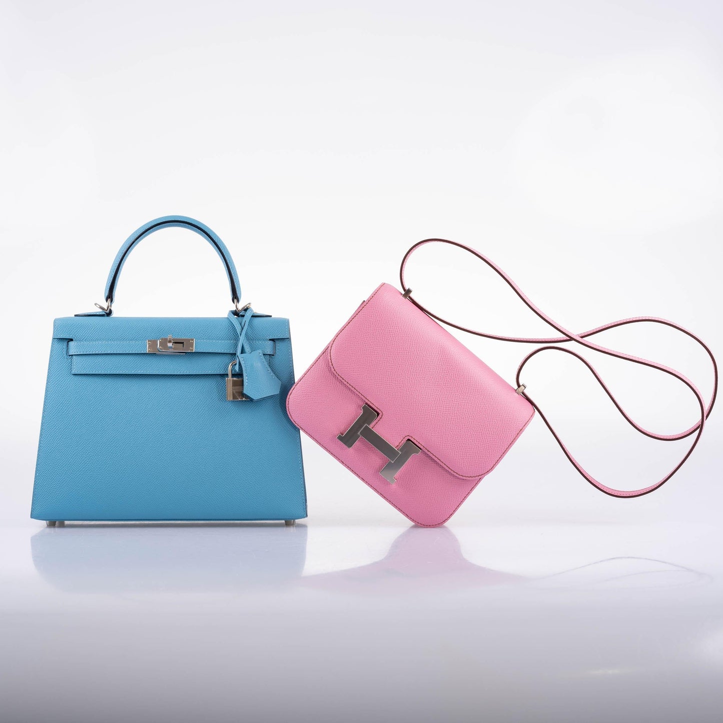 Hermes Constance 18 5P Bubblegum Pink Epsom with Palladium Hardware - 2021, Z