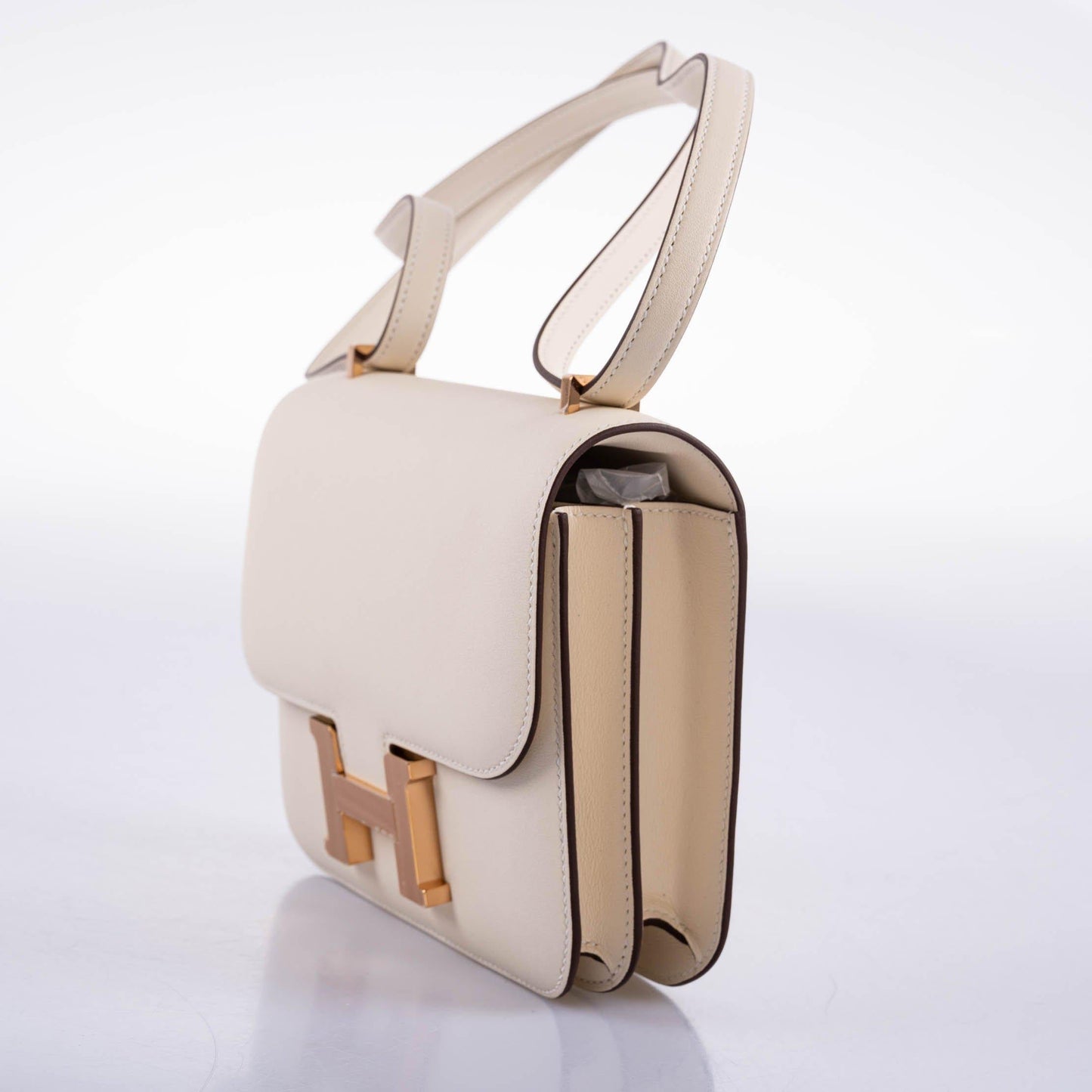 Hermes Constance 18 Nata Swift leather with Rose Gold Hardware - 2021, Z