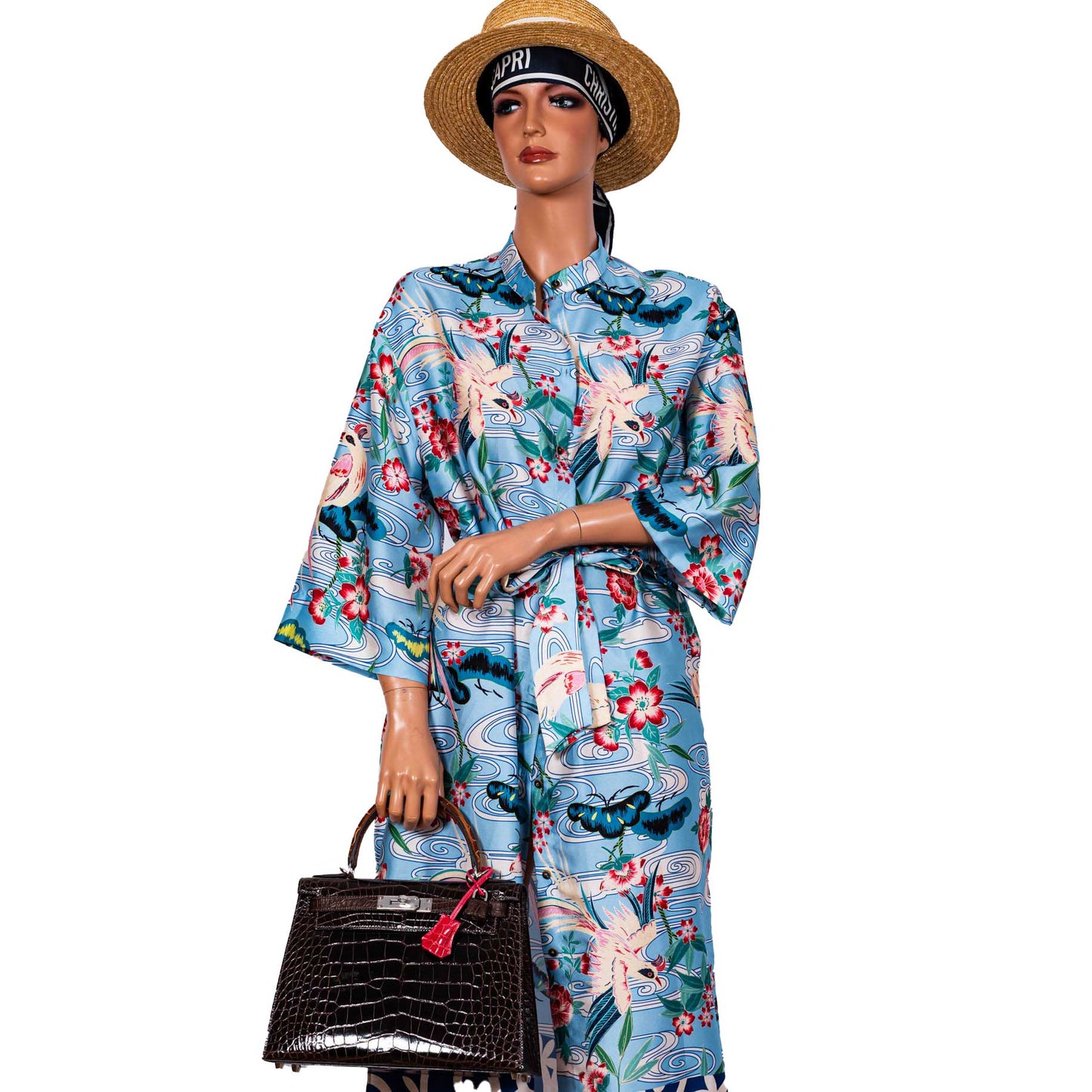 Hermes Kelly 28 Sellier Macassar, Ebene, Miel and Rose Extreme Alligator Palladium Hardware - 2021, Z