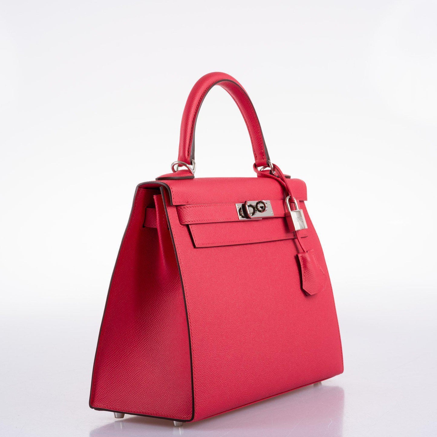 Hermes Kelly 28 Sellier Rose Extreme Epsom leather Palladium Hardware - 2019, D