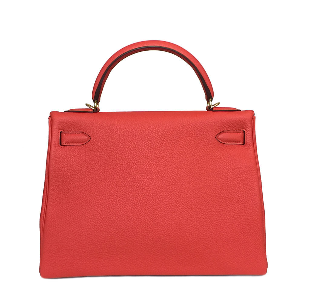Hermès 32cm Kelly Capucine Bag GHW