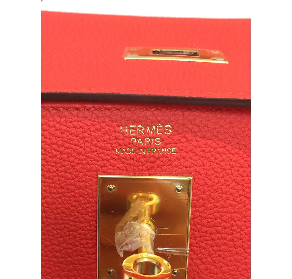 Hermès 32cm Kelly Capucine Bag GHW