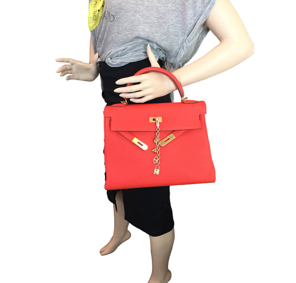 Hermès 32cm Kelly Capucine Bag GHW