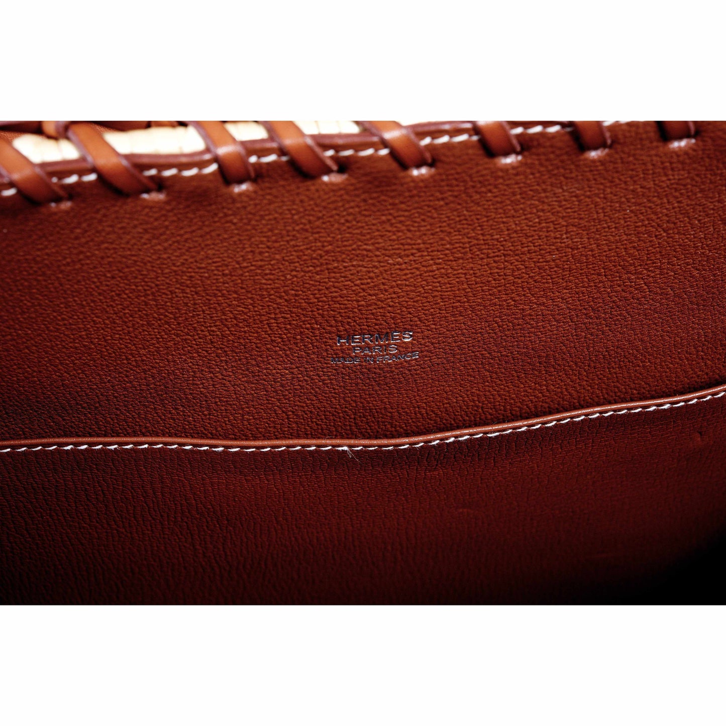 Hermes Kelly 35 Picnic, Wicker & Barenia leather Palladium Hardware - 2018, C